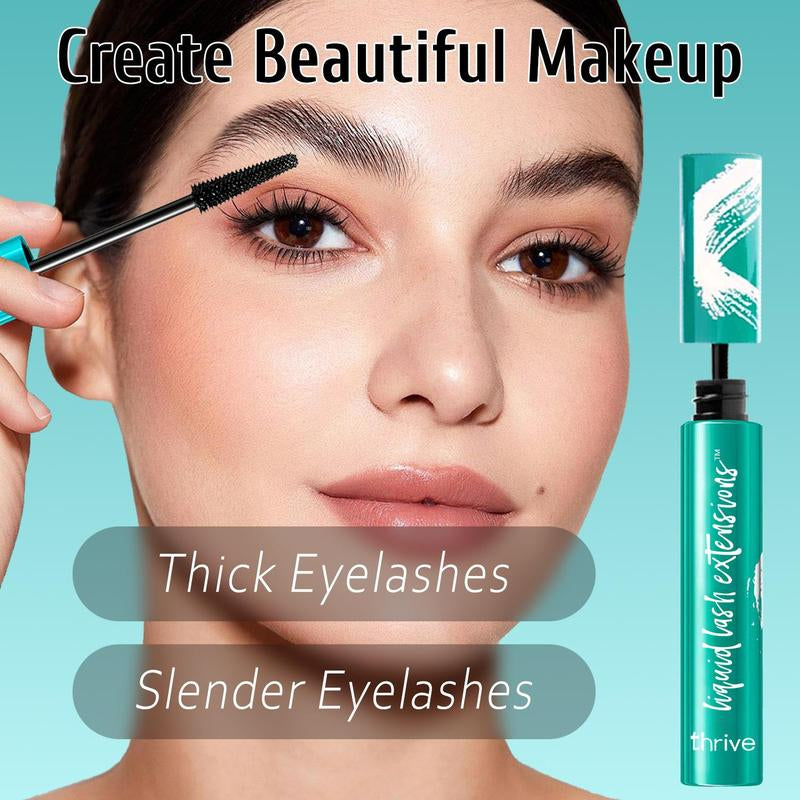 Thrive Mascara Liquid-Style Lash Extensions Effect β Waterproof, Smudge-Proof, Tubing Mascara, Volumizing & Curling, Lengthening Formula for Fuller, Longer, Clump-Free Lashes β Vegan & Cruelty-Free Mascara Mascara Colossal Bubble Lashes