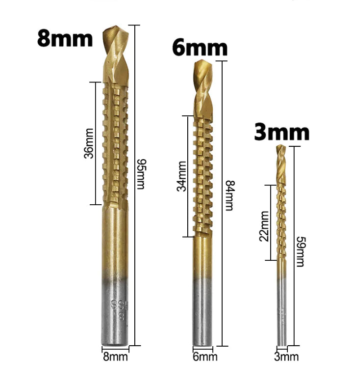 Titanium Woodworking Drill Set (6-Piece)