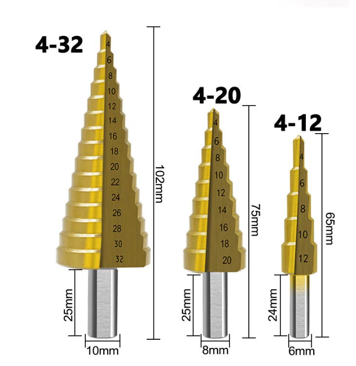 Titanium Woodworking Drill Set (6-Piece)