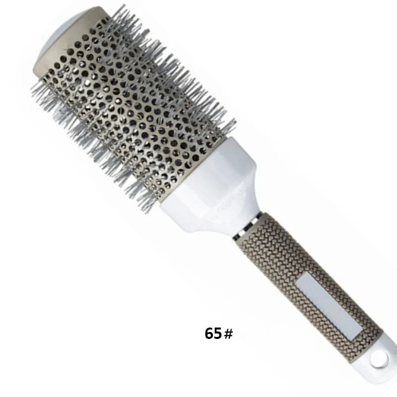 6 Size Hair Brush Nano Hairbrush Thermal round Barrel Comb Hairdressing Hair Salon Styling Drying Curling Blow Dry Hair Brush