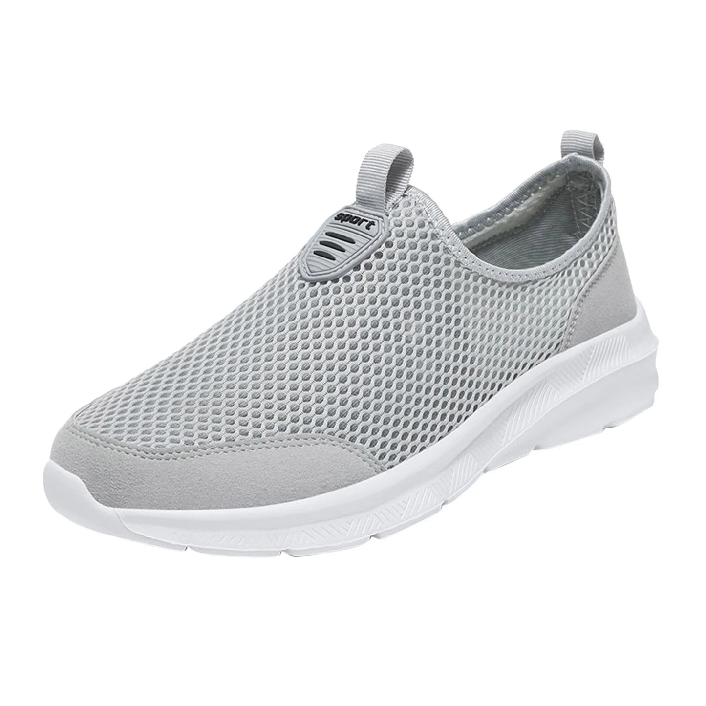 Shoes Men Sport Mesh Breathable Mens Shoes Beige 42