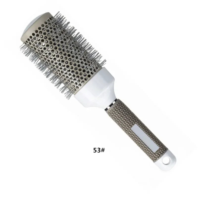 6 Size Hair Brush Nano Hairbrush Thermal round Barrel Comb Hairdressing Hair Salon Styling Drying Curling Blow Dry Hair Brush