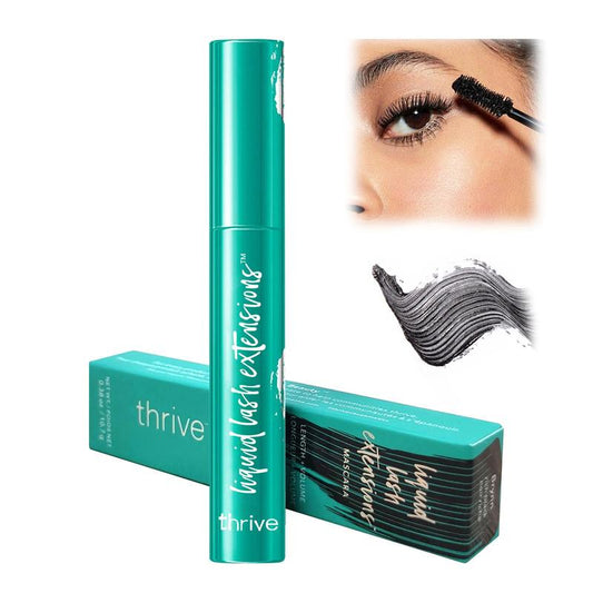 Thrive Mascara Liquid-Style Lash Extensions Effect – Waterproof, Smudge-Proof, Tubing Mascara, Volumizing & Curling, Lengthening Formula for Fuller, Longer, Clump-Free Lashes – Vegan & Cruelty-Free Mascara Mascara Colossal Bubble Lashes