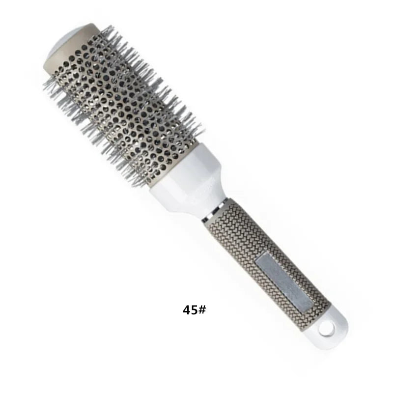 6 Size Hair Brush Nano Hairbrush Thermal round Barrel Comb Hairdressing Hair Salon Styling Drying Curling Blow Dry Hair Brush