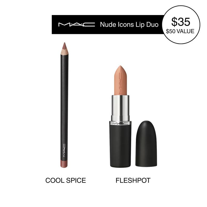 MAC Nude Icons Lip Duo - Lip Pencil + M·A·Cximal Sleek Satin Lipstick